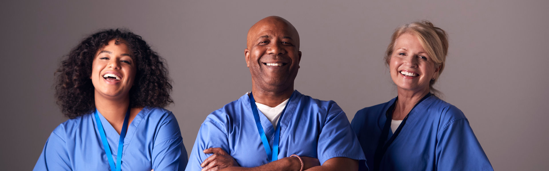 caregivers smiling